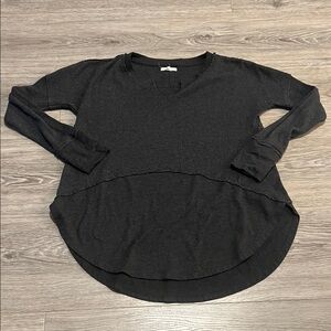 Women's Black Long Sleeve Top
